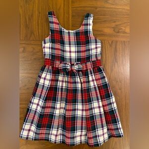 Classic Prep Childrenswear Plaid Holiday Dress Size 7